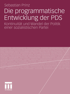 cover image of Die programmatische Entwicklung der PDS